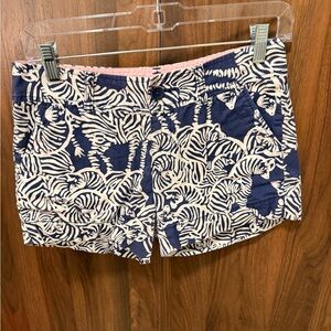 Lilly Pulitzer Zebra Print Callahan Shorts, Size 00